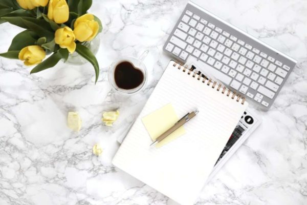 workspace for creating a profitable blog in 2020